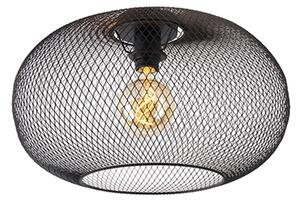 Modern mennyezeti lámpa, fekete, 45 cm - Mesh Ball