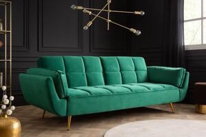 Nyitható kanapé Bailey 213 cm smaragdzöld - raktáron