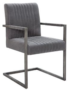 BIG ASTON vintage szürke fémvázas szék