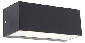 Modern fali lámpa fekete IP65 - Houks