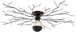 Art Deco mennyezeti lámpa fekete 80 cm - Ramuri