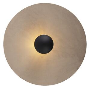 Mennyezeti lámpa fekete lapos árnyalatú taupe 45 cm - kombinált