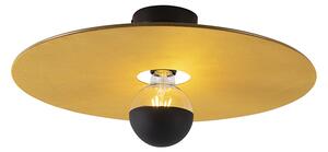 Mennyezeti lámpa fekete lapos árnyalatú sárga 45 cm - Combi