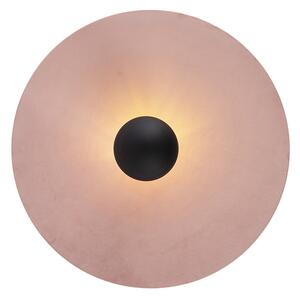 Mennyezeti lámpa fekete lapos árnyalatú rózsaszín 45 cm - Combi