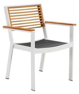 Kerti étkező szék HIGOLD - York Dining Arm Chair White/Black