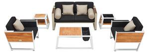 Kerti szett HIGOLD - York Lounge White/Black Olefin