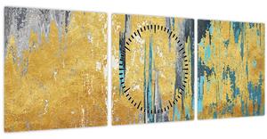 Kép - Arany design (órával) (90x30 cm)
