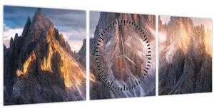 Kép - Hegyi panoráma (órával) (90x30 cm)