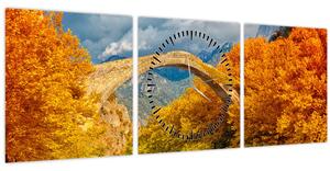 Kép - Konitsa híd (órával) (90x30 cm)