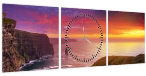 Kép - Cliffs of Moher (órával) (90x30 cm)
