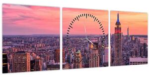 Kép - New York (órával) (90x30 cm)