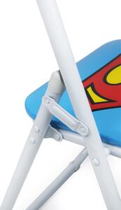 Összecsukható szék gyermekeknek, fém és PVC, l44xA44xH80 cm, Superhero Superman