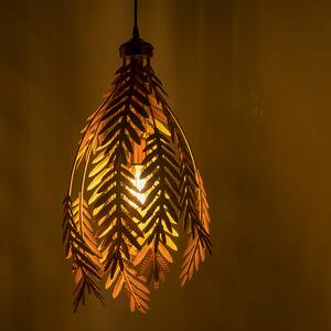 Vintage függesztett lámpa, 2 világos arany - Botanica