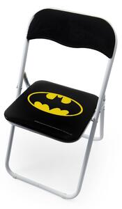 Összecsukható szék gyermekeknek, fém és PVC, l44xA44xH80 cm, Superhero Batman
