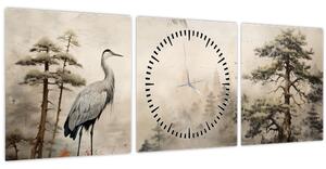 Kép - Rajzfilm tájkép (órával) (90x30 cm)
