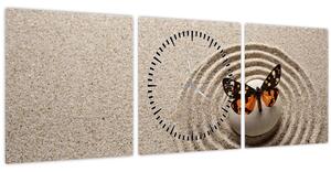 Kép - Zen kert (órával) (90x30 cm)