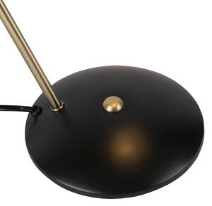 Retro asztali lámpa fekete, bronz - Milou
