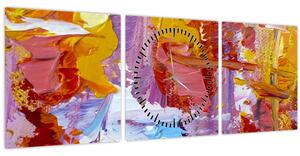 Kép - Olajfestmény (órával) (90x30 cm)