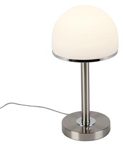 Vintage asztali lámpa acél LED-del és érintéssel - Bauhaus