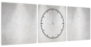 Kép - Betonfal fényekkel (órával) (90x30 cm)