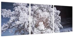 Kép - Hófehérke fa (órával) (90x30 cm)