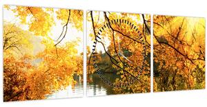 Kép - Őszi fa (órával) (90x30 cm)