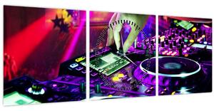 Kép - DJ (órával) (90x30 cm)