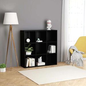 VidaXL Könyvespolc - 9 Rekeszes - Fekete - 98x30x98 cm