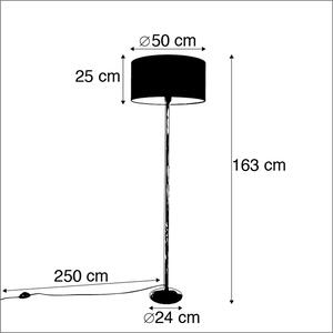 Szürke állólámpa szürke árnyalattal 50 cm - Simplo