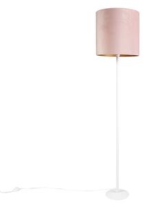 Romantikus állólámpa fehér, rózsaszín árnyalatú 40 cm - Simplo