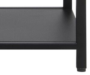 Design könyvespolc Layton 150 cm fekete