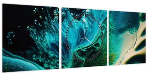 Kép - Absztrakt háttér (órával) (90x30 cm)