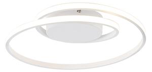 Design mennyezeti lámpa fehér, 3 lépcsős LED-rel tompítható - Krula