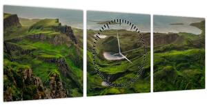 Kép - Quiraing, Skócia (órával) (90x30 cm)