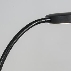 Modern állólámpa fekete, LED-del - Trax