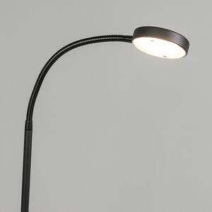 Modern állólámpa fekete, LED-del - Trax