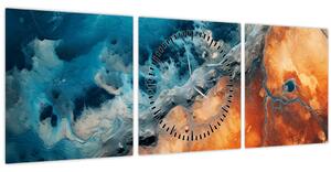 Kép - Víz és tűz (órával) (90x30 cm)