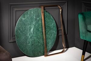 Design dohányzóasztal Tristen 62 cm márvány zöld