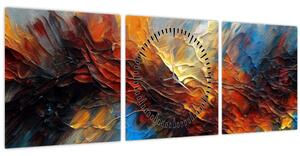 Kép - Színes textúra (órával) (90x30 cm)
