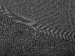 Sötétszürke hosszú szálú szőnyeg 200 x 200 cm DEMRE