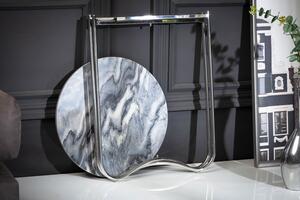 Design kisasztal Tristen III 43 cm márvány szürke