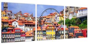 Kép - Ribeira, Portugália (órával) (90x30 cm)