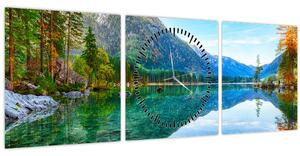 Kép - Hintersee-tó (órával) (90x30 cm)