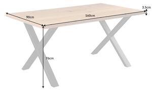 Étkezőasztal LAFT X 160 cm - természetes