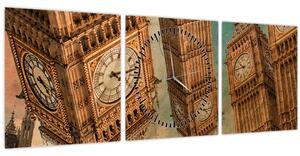 Kép - Big Ben, London (órával) (90x30 cm)