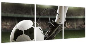 Kép - Futball labda (órával) (90x30 cm)