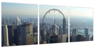 Kép - Manhattan nappal (órával) (90x30 cm)