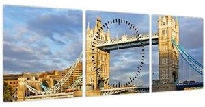 Kép - Tower Bridge (órával) (90x30 cm)