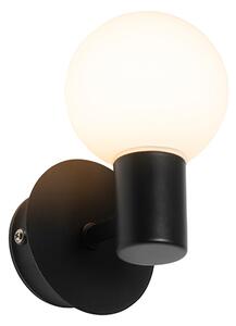 Modern fali lámpa fekete IP44 - Cederic Up