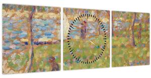 Kép - Georges Seurat, Study for "La Grande Jatte", reprodukciók (órával) (90x30 cm)